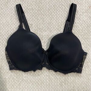Chantelle Rive Gauche Full Coverage T-Shirt Bra in Black Size 36DD